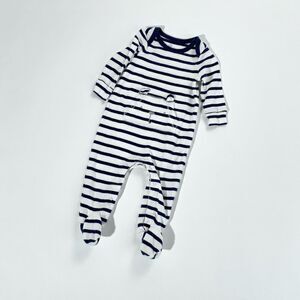 Navy stripe teddy bear onesie by babygap